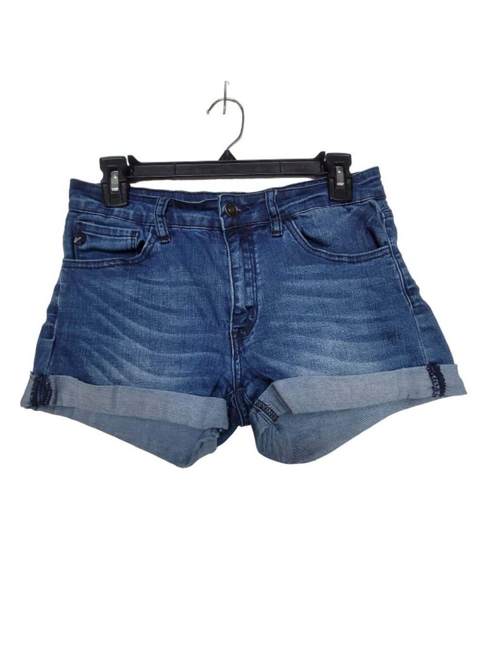Kancan Women Denim Shorts Size L Blue Jean Spandex Blend KC6217D Los Angeles